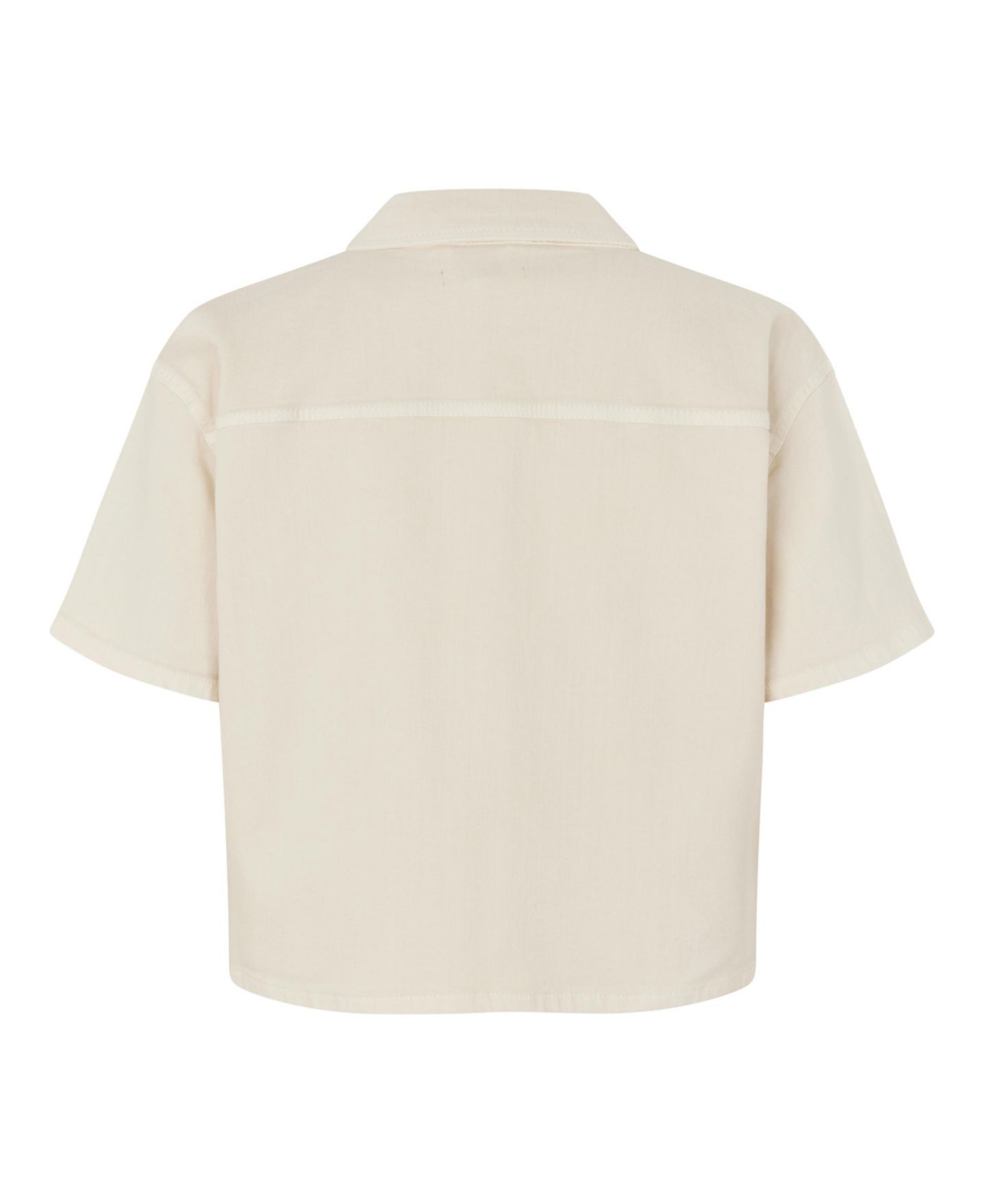 Женская рубашка Masai Copenhagen Maivonelle Cropped Short-Sleeve, цвет: Чёрный — фото 5