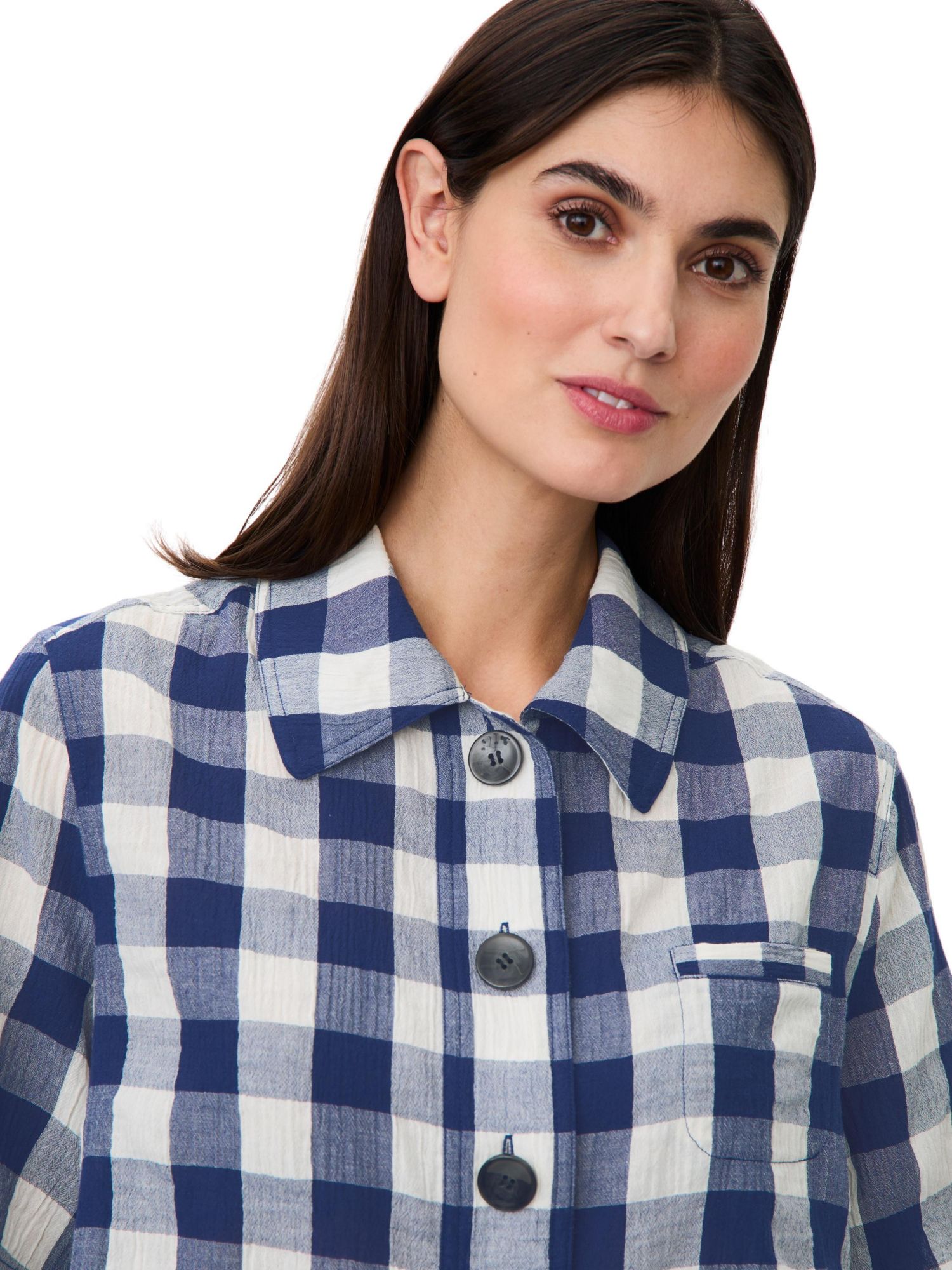 Women's Maisariel Short-Sleeve Gingham Boxy Shirt
