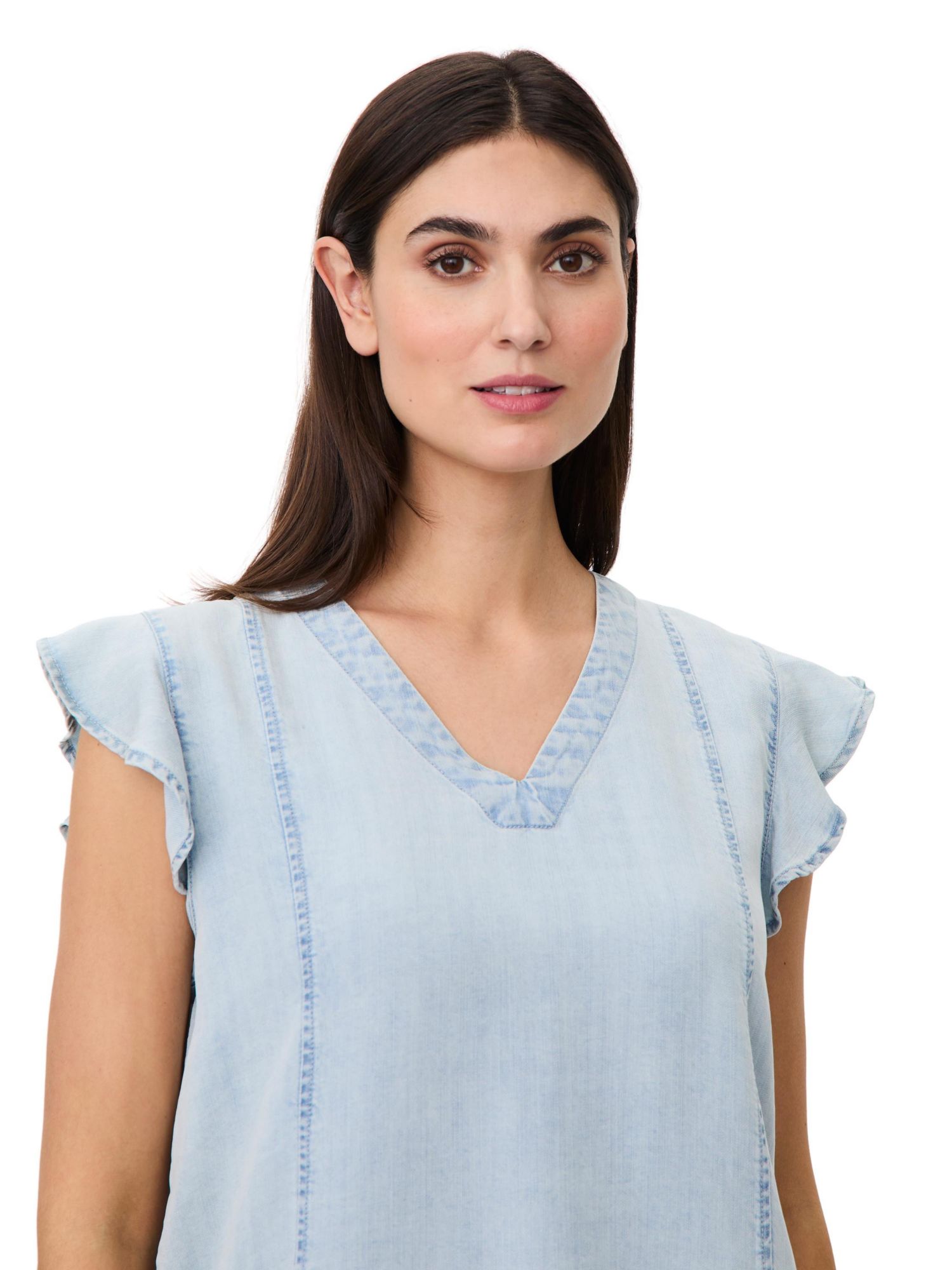 Women's Madalali Denim V-Neck Blouse