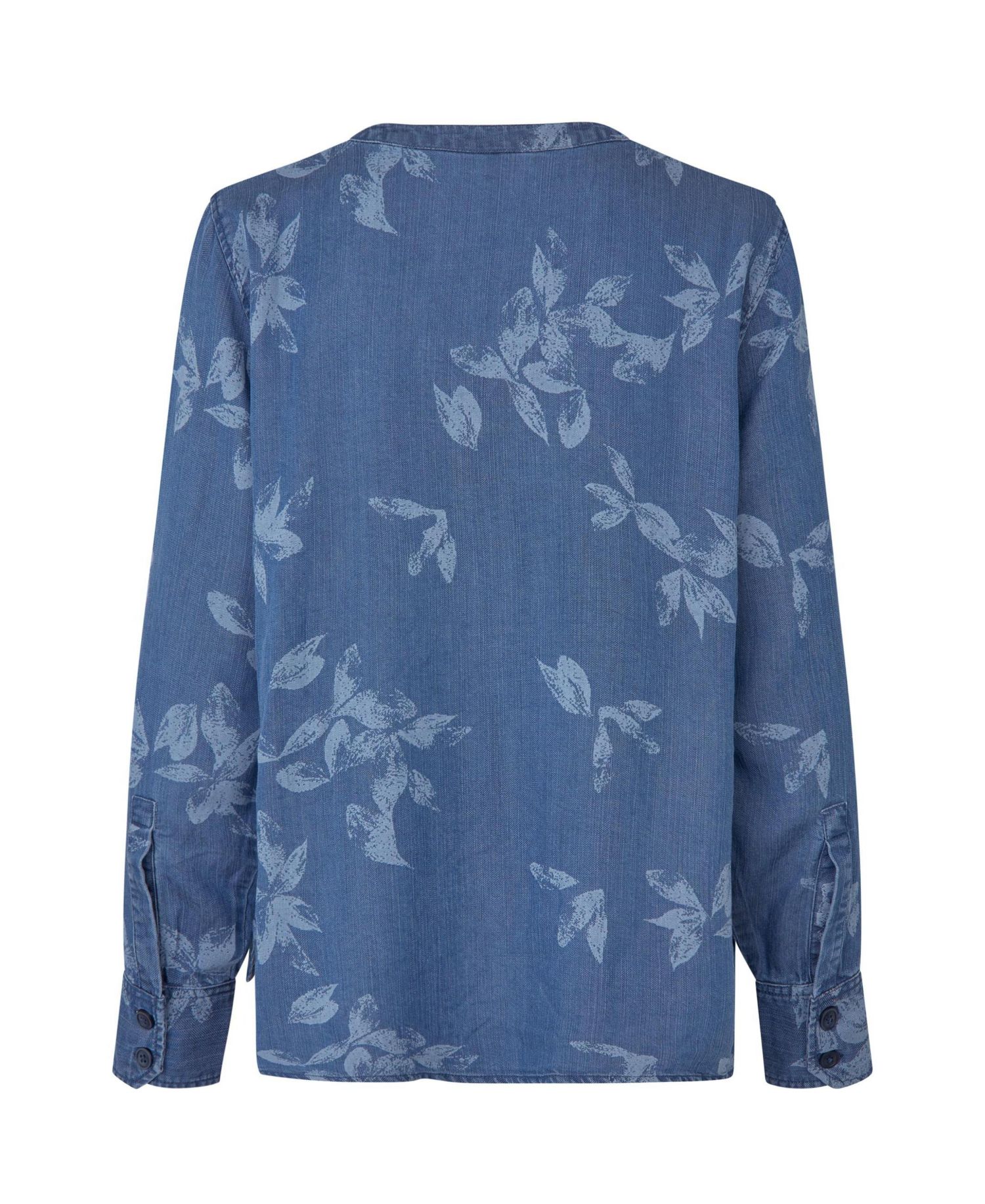 Women's MaDariane Floral Long-Sleeve Denim Blouse