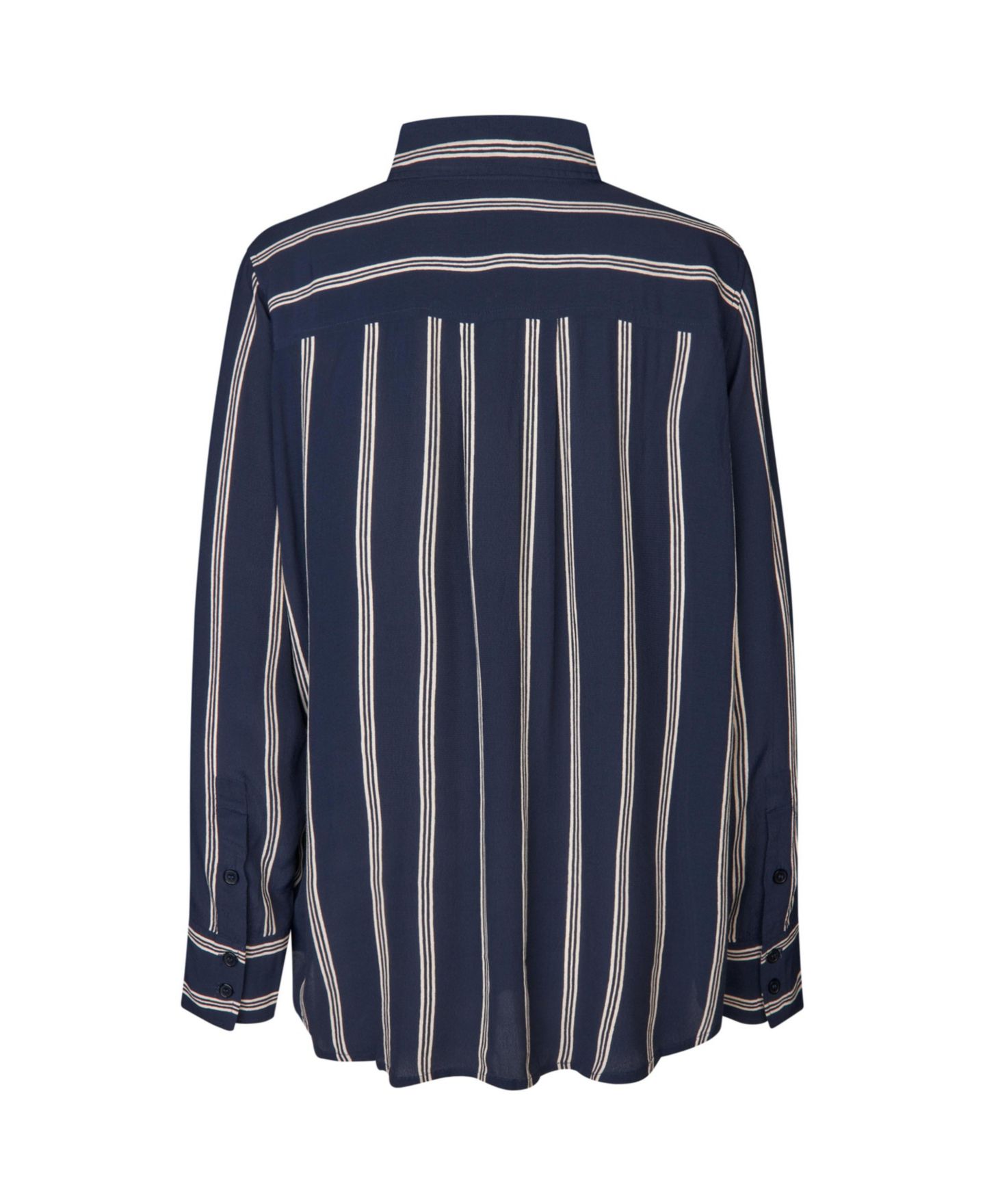 Женская рубашка Masai Copenhagen Mairvela Striped Long-Sleeve, цвет: Тёмно-синий — фото 5