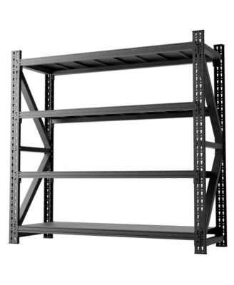 Steel Heavy Duty Storage Rack 5000lb Capacity Adjustable 4 Shelf