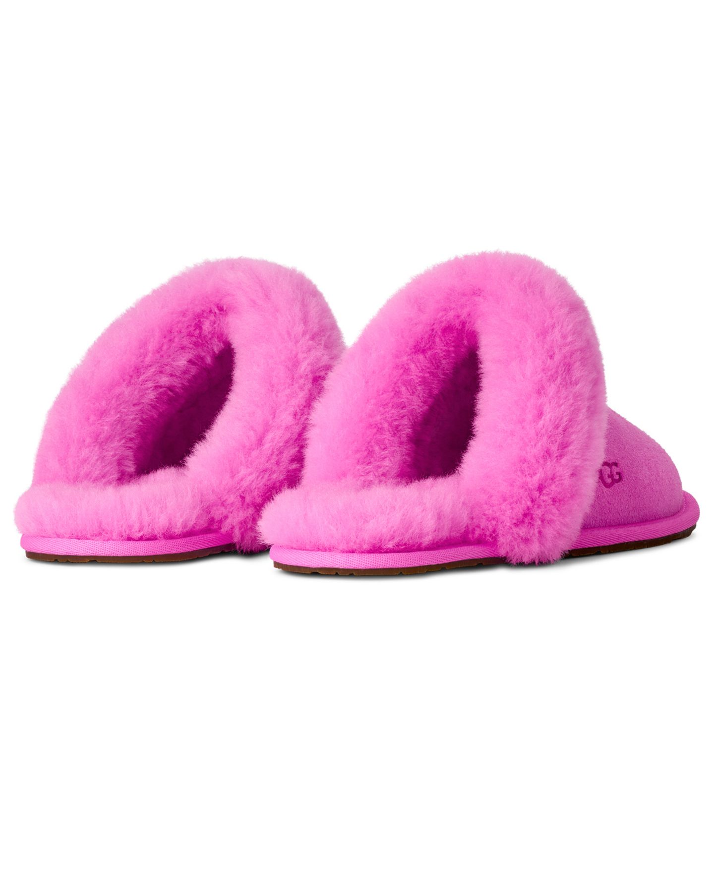Женские тапочки UGG Scuffette II Slip-On, цвет: Яркий фуксия — фото 6