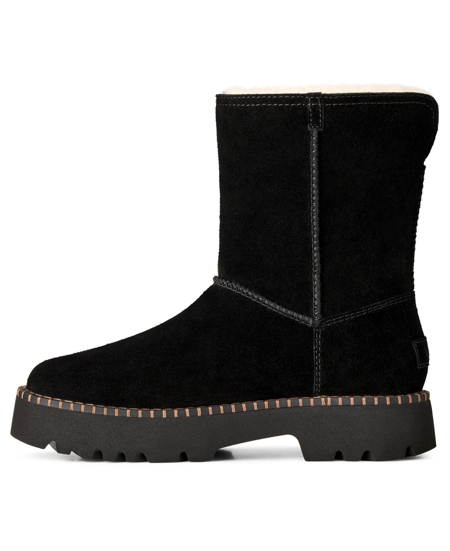Женские ботинки UGG® Uptowner Round Toe Short Booties, цвет: Чёрный — фото 5