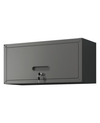 Wall Mounted Storage Cabinet Garage Steel Adjustable Shelf Locking Door