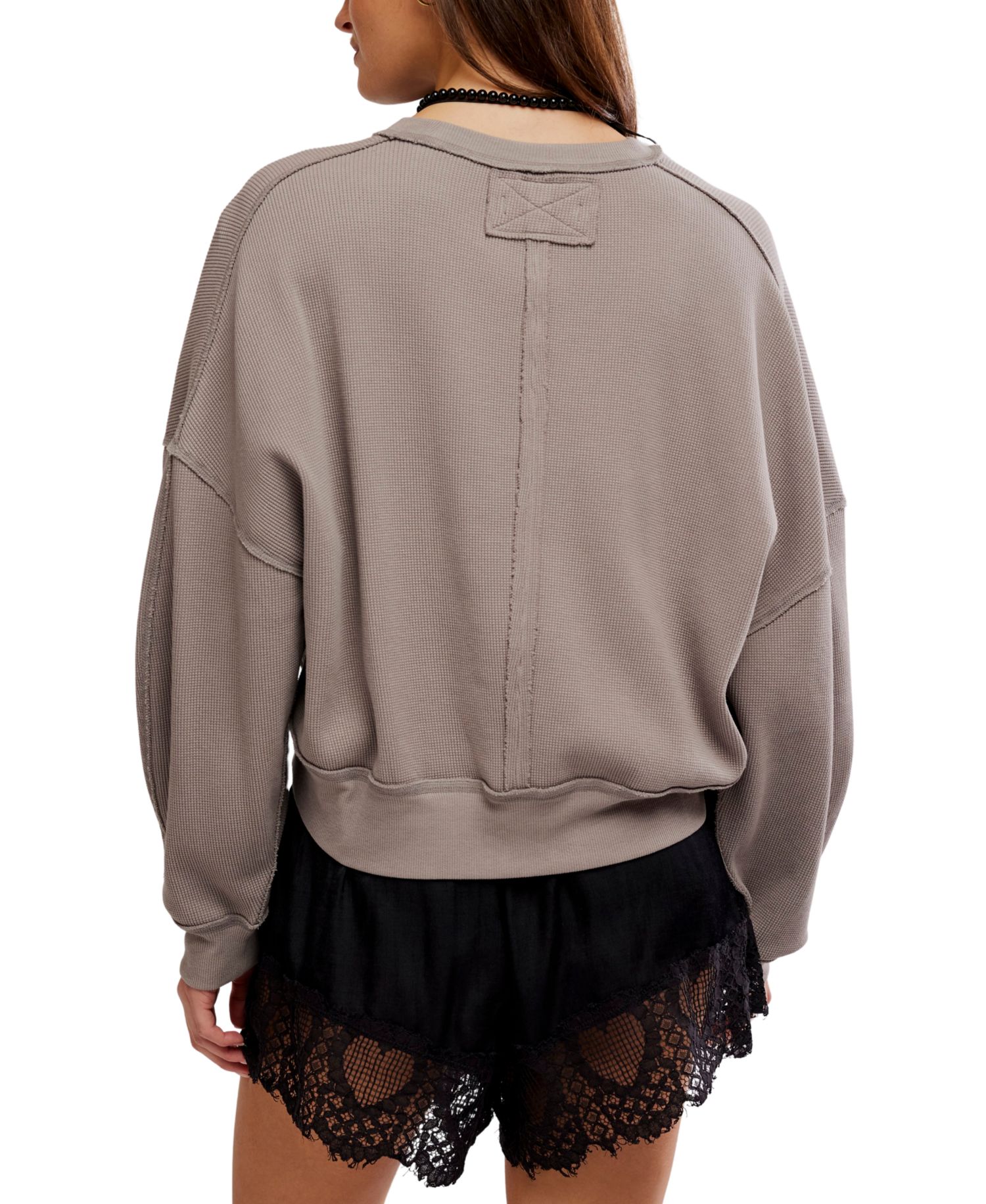 Women's Skyline Thermal Cropped Long-Sleeve T-Shirt