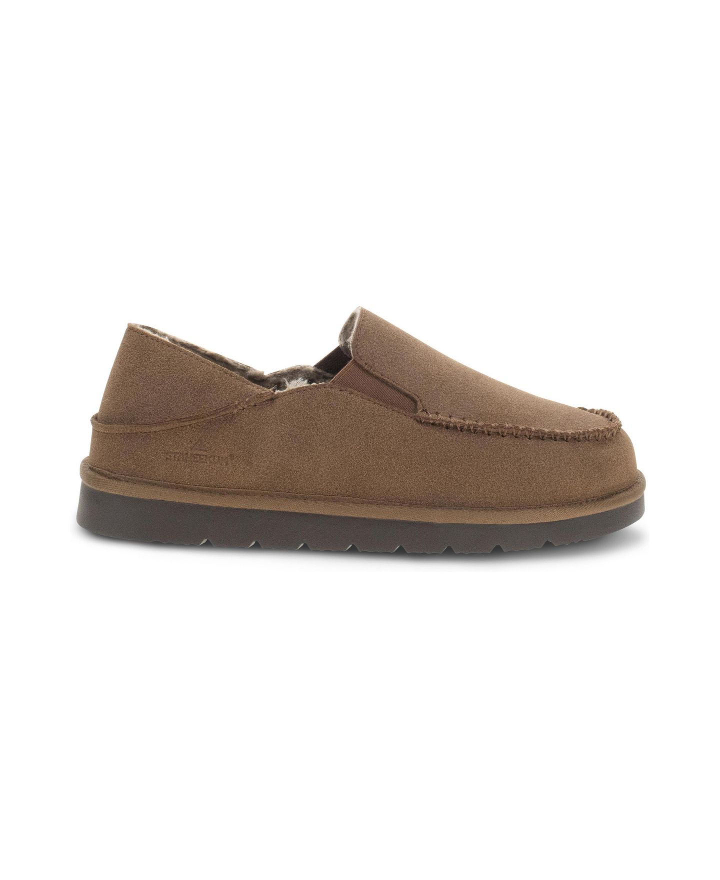 Мужские тапочки Staheekum Curb Classic Slipper, цвет: Каштановый — фото 3