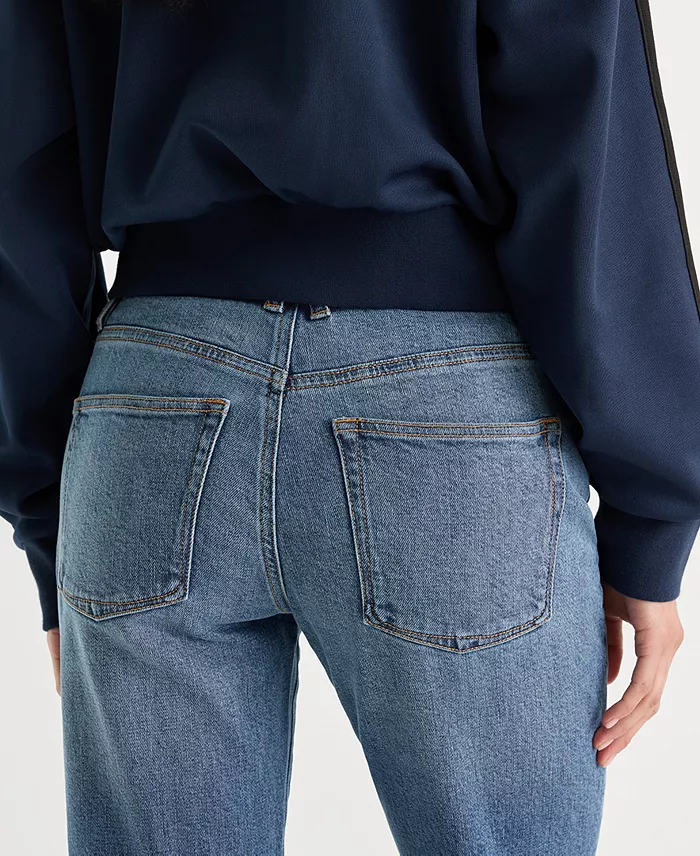 Women's Vintage Form-Hugging Straight Jeans - thumbnail 7