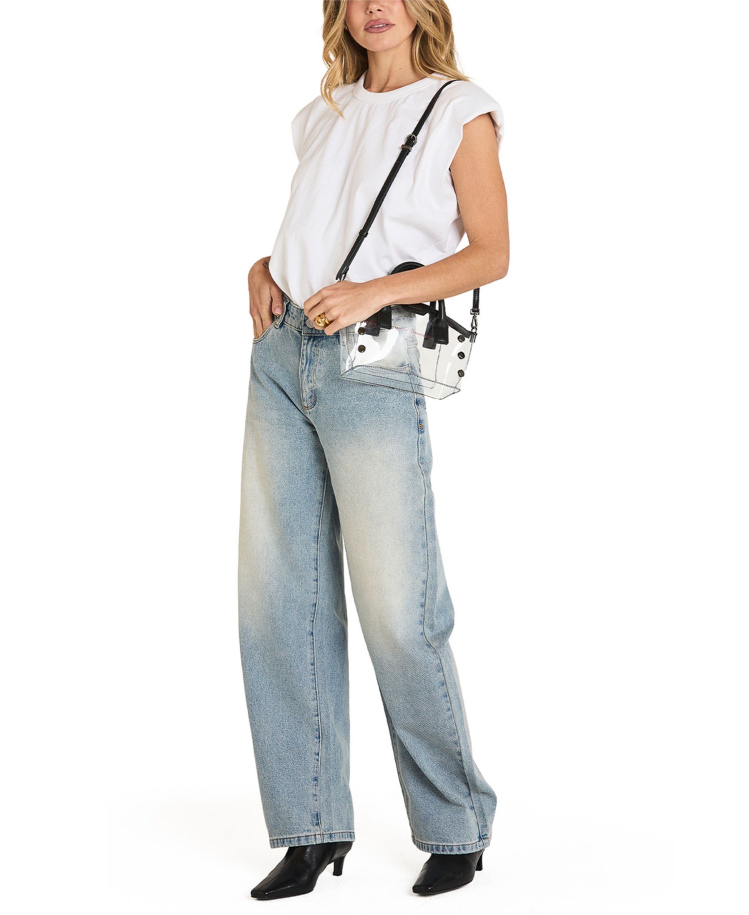 Paula Clear Trim Small Crossbody Handbag