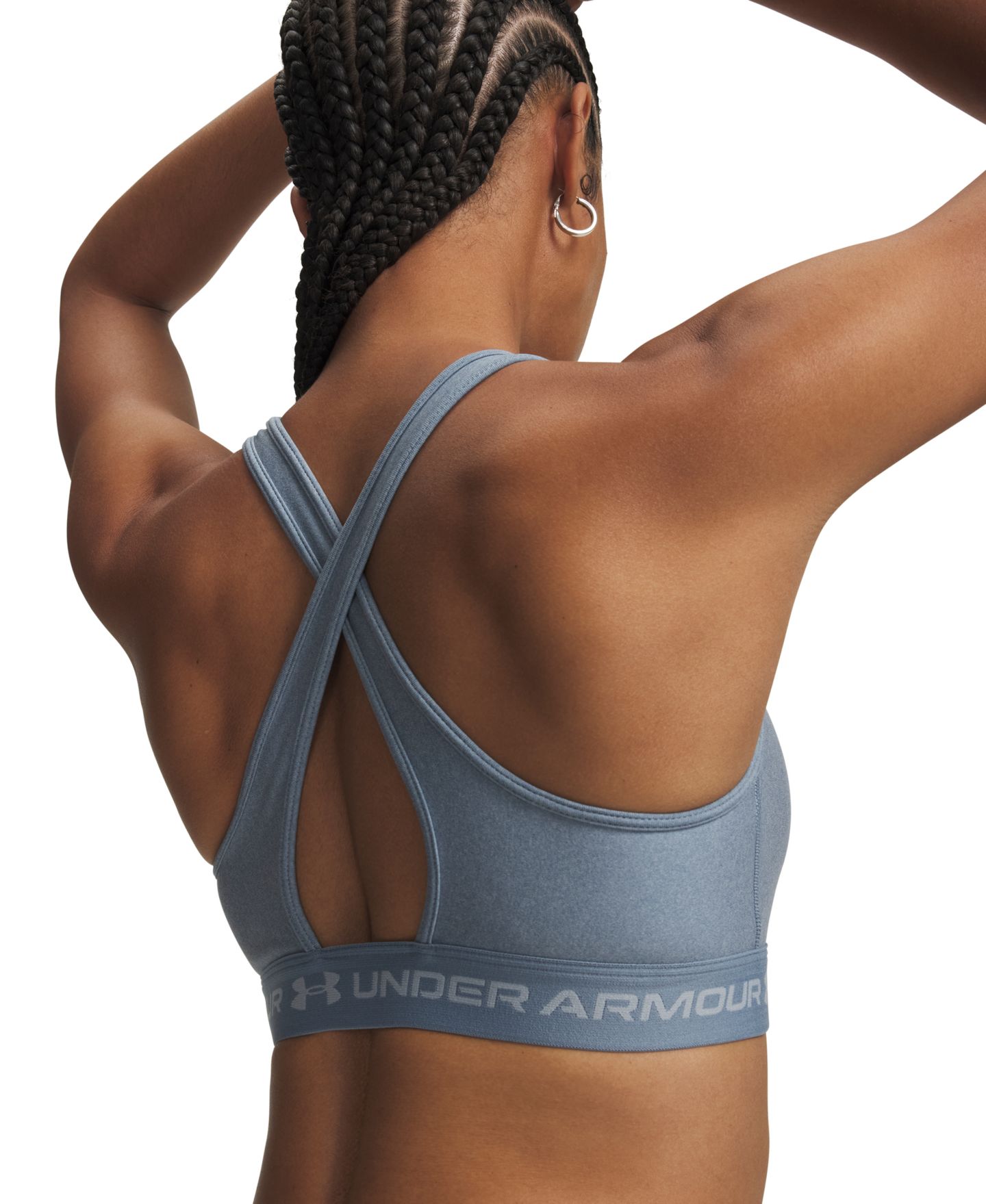Спортивное бра Impact — Under Armour, цвет: Синий светлый меланжевый — фото 3