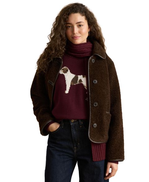 Женская куртка Lauren Ralph Lauren Sherpa, цвет: Коричневый