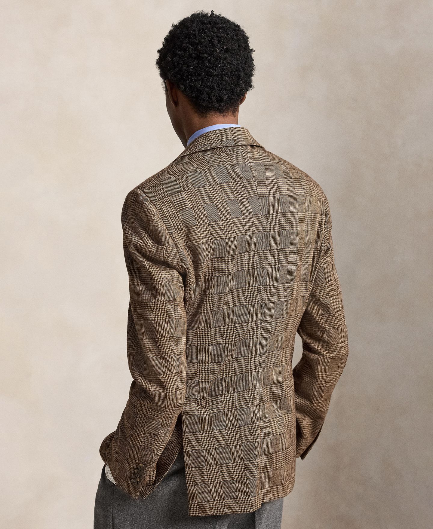 Мужской пиджак Polo Ralph Lauren Polo Soft Modern-Fit Knit Sport Coat, цвет: Рыжевато-коричневый / Коричневый — фото 6