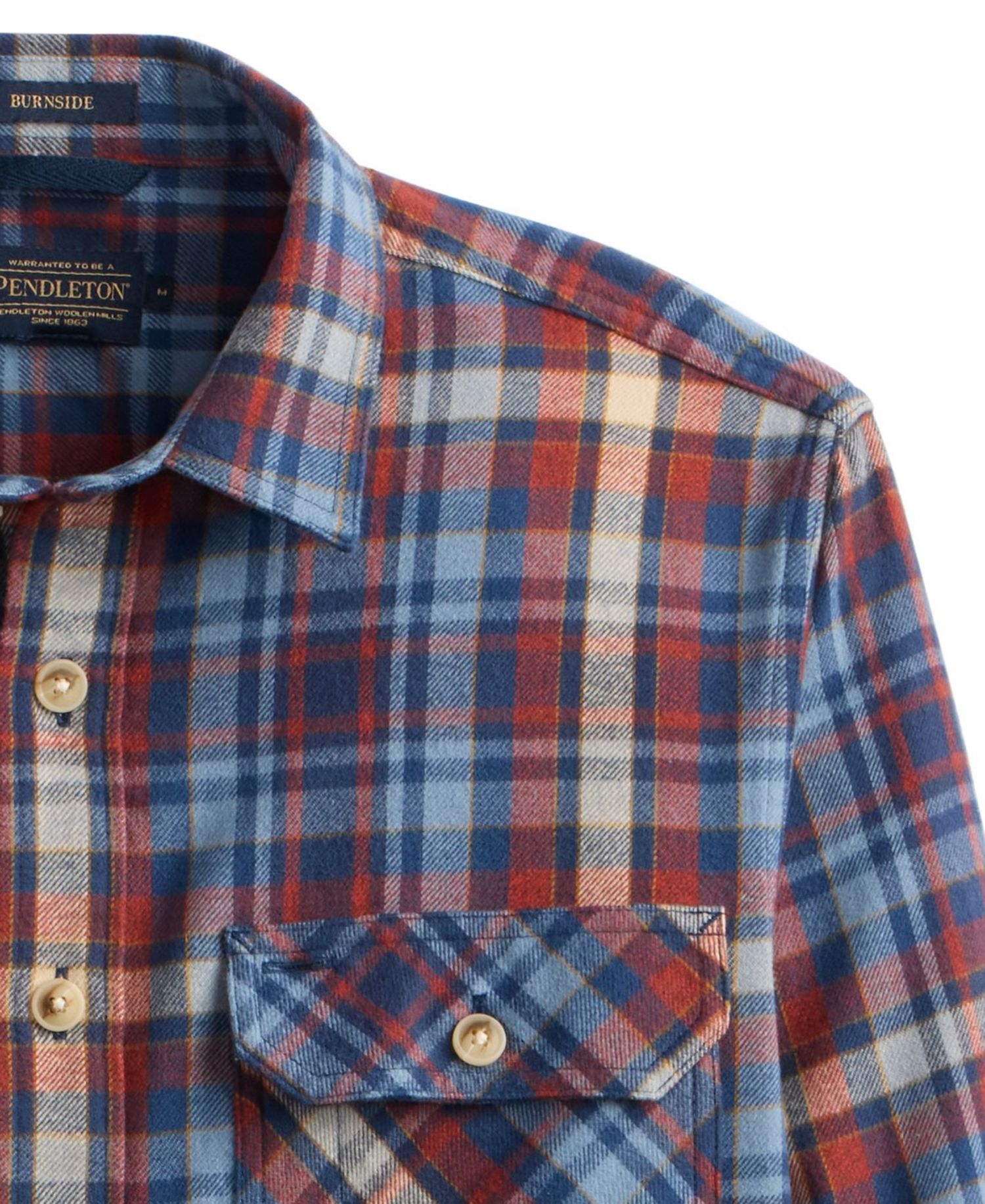 Men's Burnside Flannel Long-Sleeve Shirt