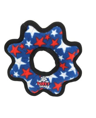 Medium Gear Ring Star,  Plush Squeaky Dog Toy