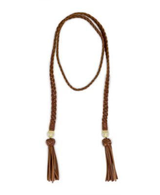 Wrapped Leather Collection Lariat Necklace