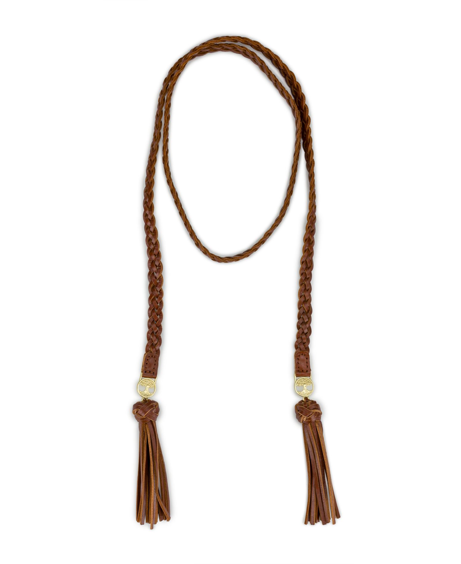 Wrapped Leather Collection Lariat Necklace