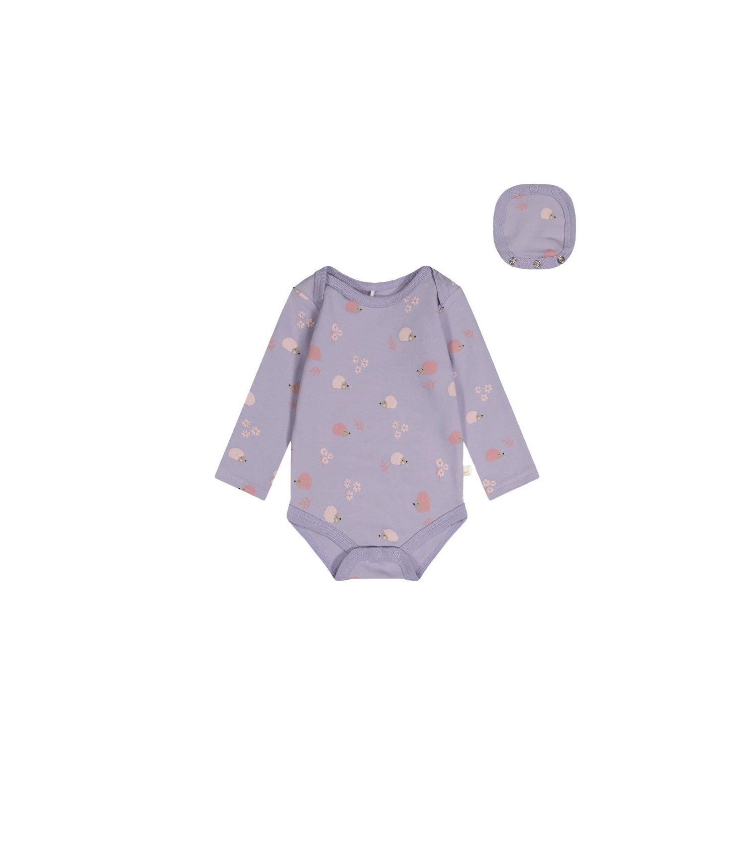 Baby Girls 3M TO 24M Cotton Onesie Hedgehog Print