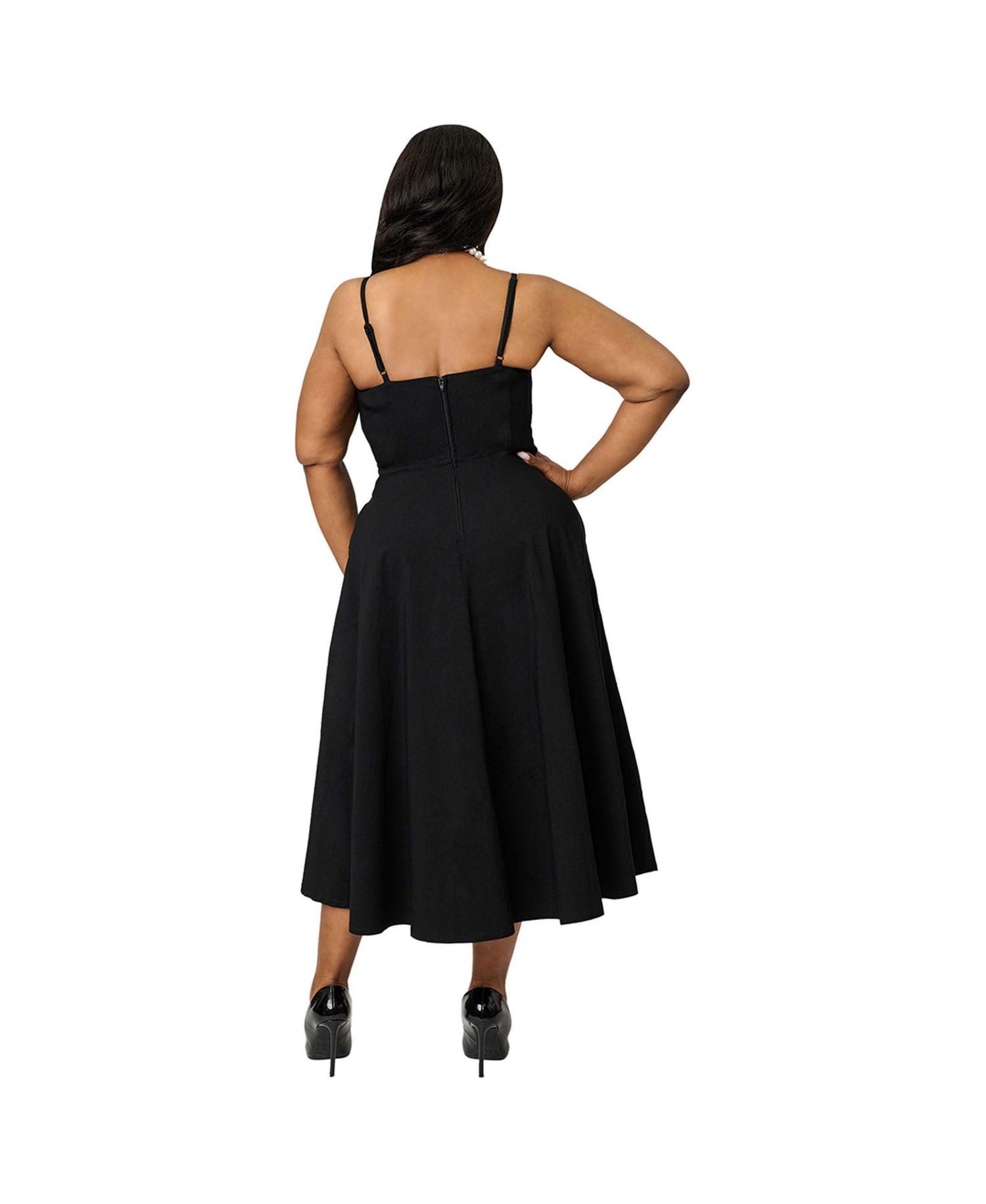 Plus Size 1950s Midi Dress
