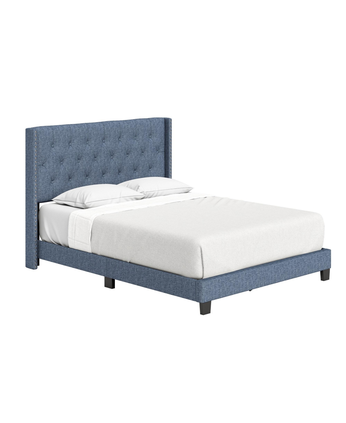 Boyd Sleep Mia Linen Tufted Platform Bed Frame