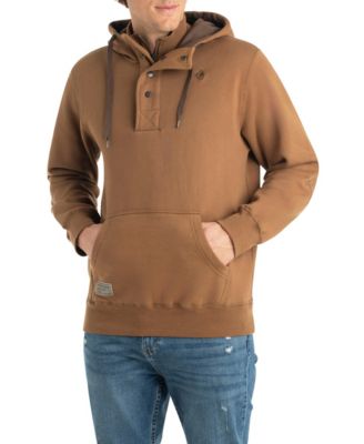Men's Quarter Zip Hoodie Heavyweight Hooded Long Sleeve Sweatshirt