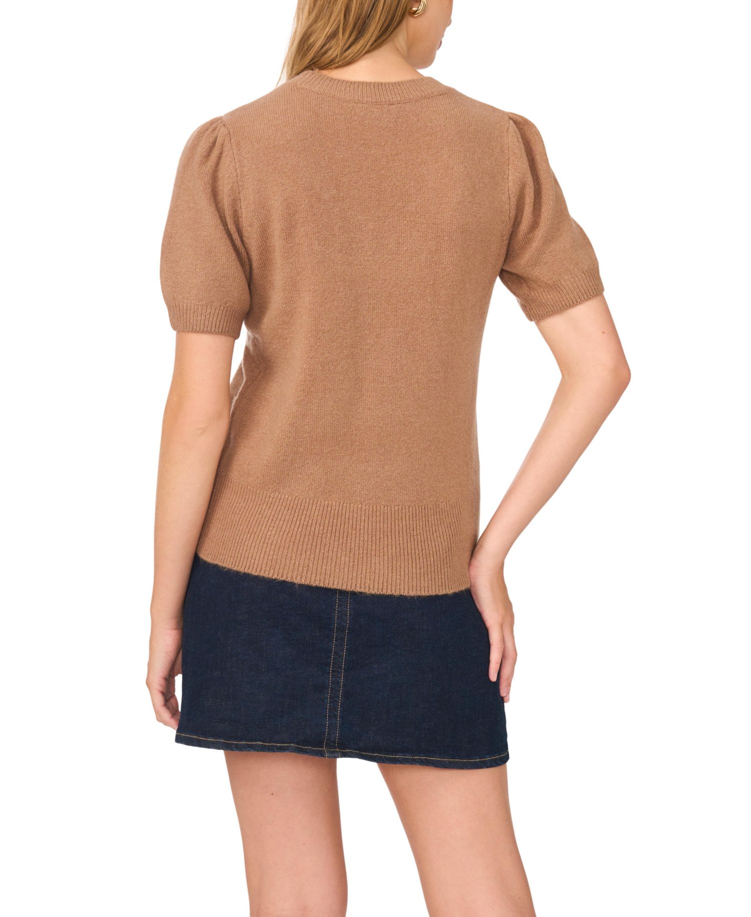 Women's Short-Sleeve Crewneck Sweater