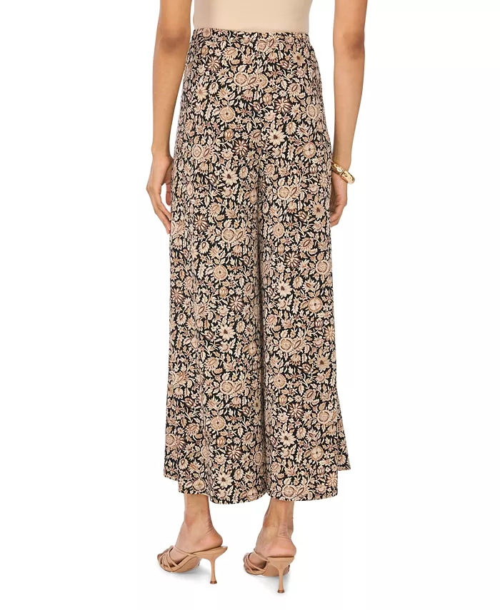 Women's Wide-Leg Pull-On Floral-Print Pants - thumbnail 8