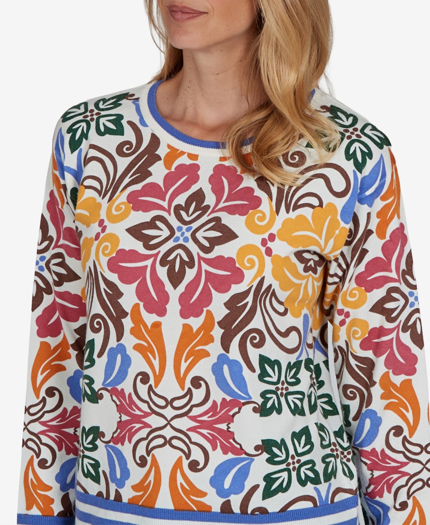 Petite Floral Lightweight Sweater