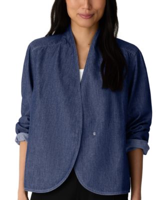 Women's Lightweight Curved-Front Denim Jacket