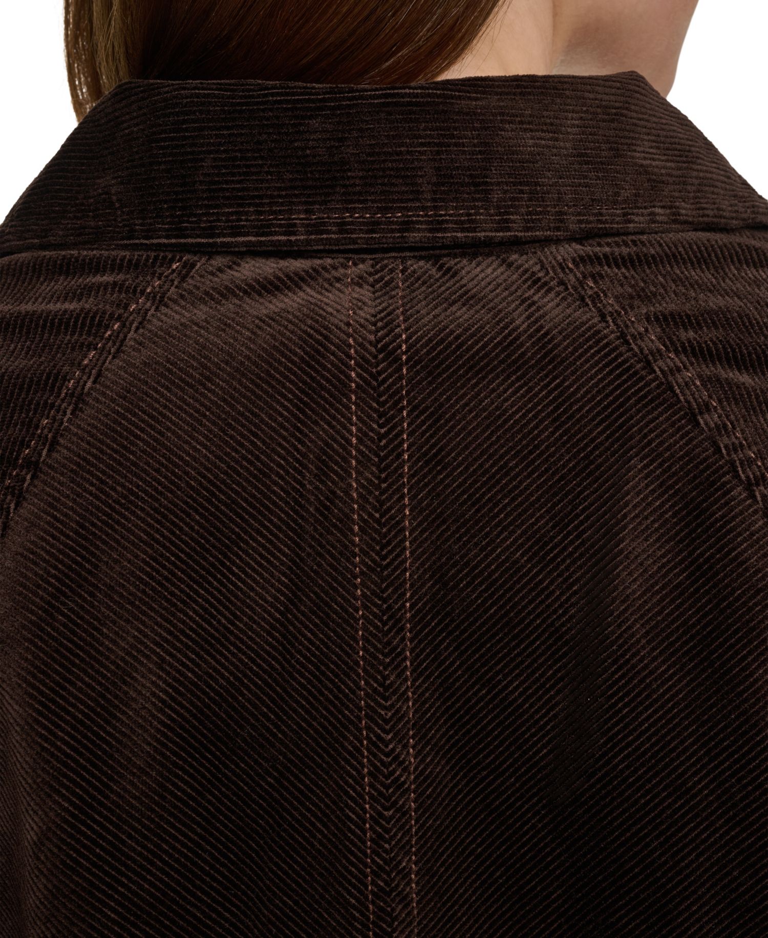 Petite Bubble-Hem Corduroy Jacket