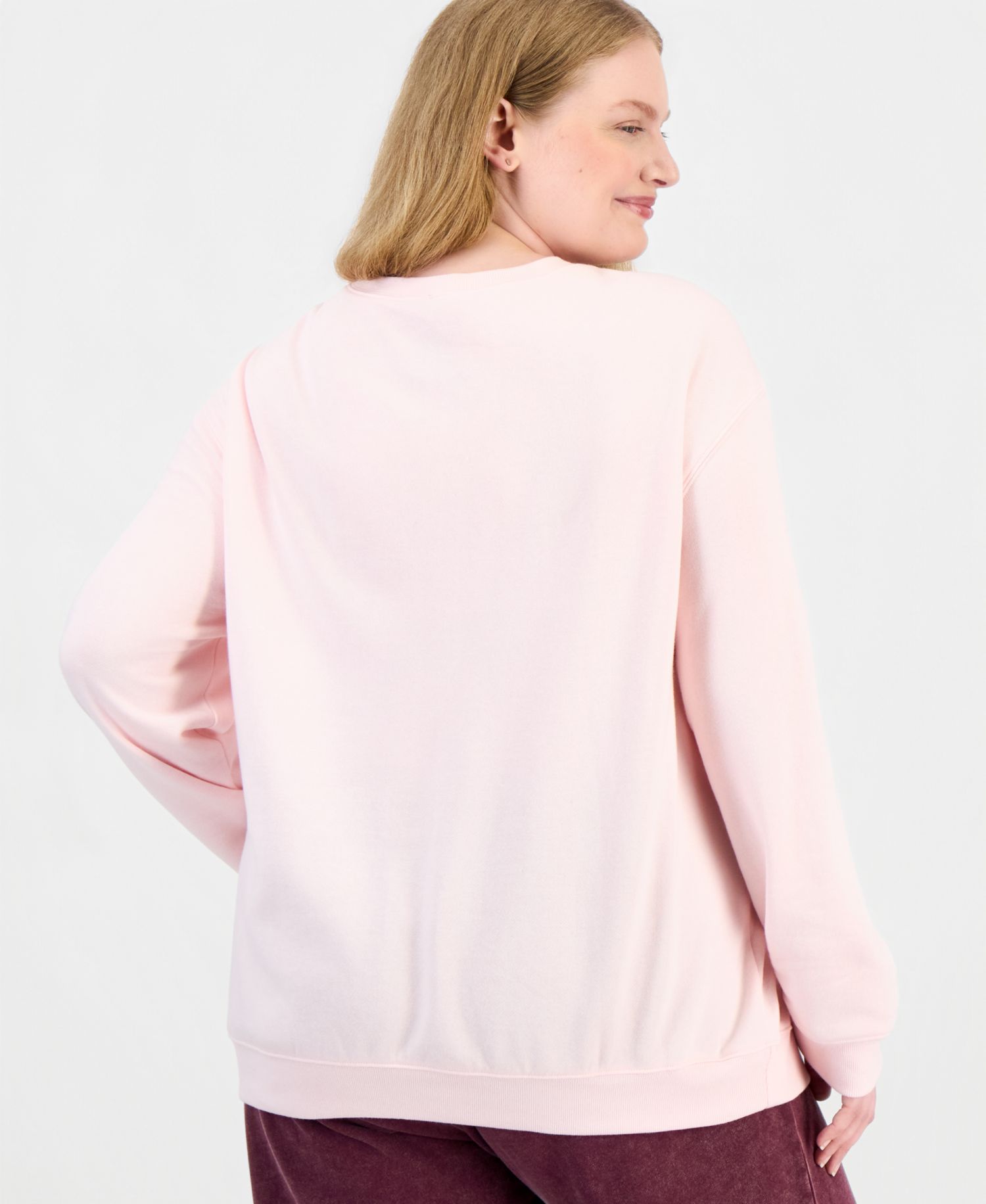 Plus Size Grinchmas Crew Graphic Pullover Fleece Sweatshirt