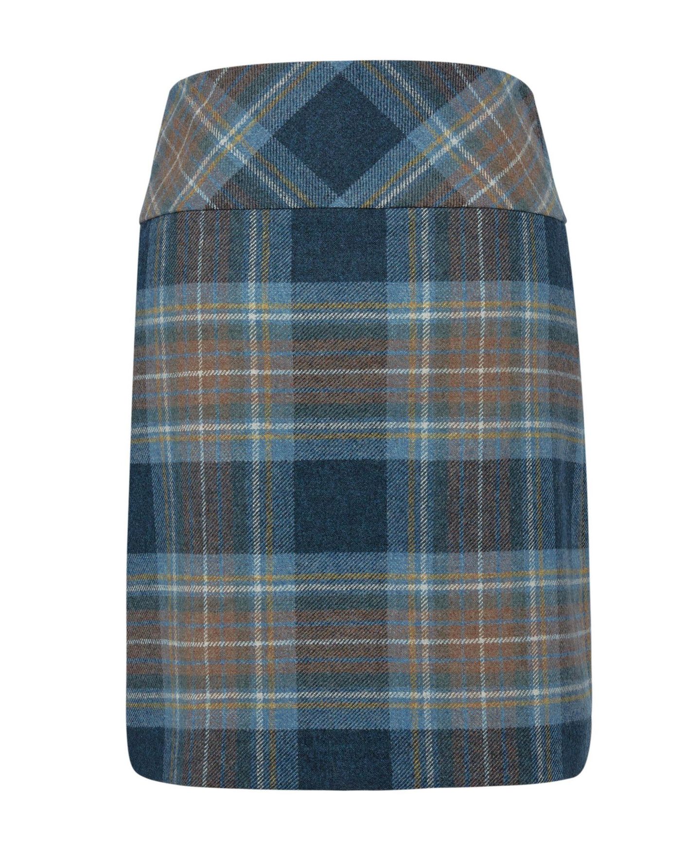 Женская юбка Celtic & Co. The British Celt Kilt Plaid A-Line Wool, цвет: Синий чернильный — фото 2