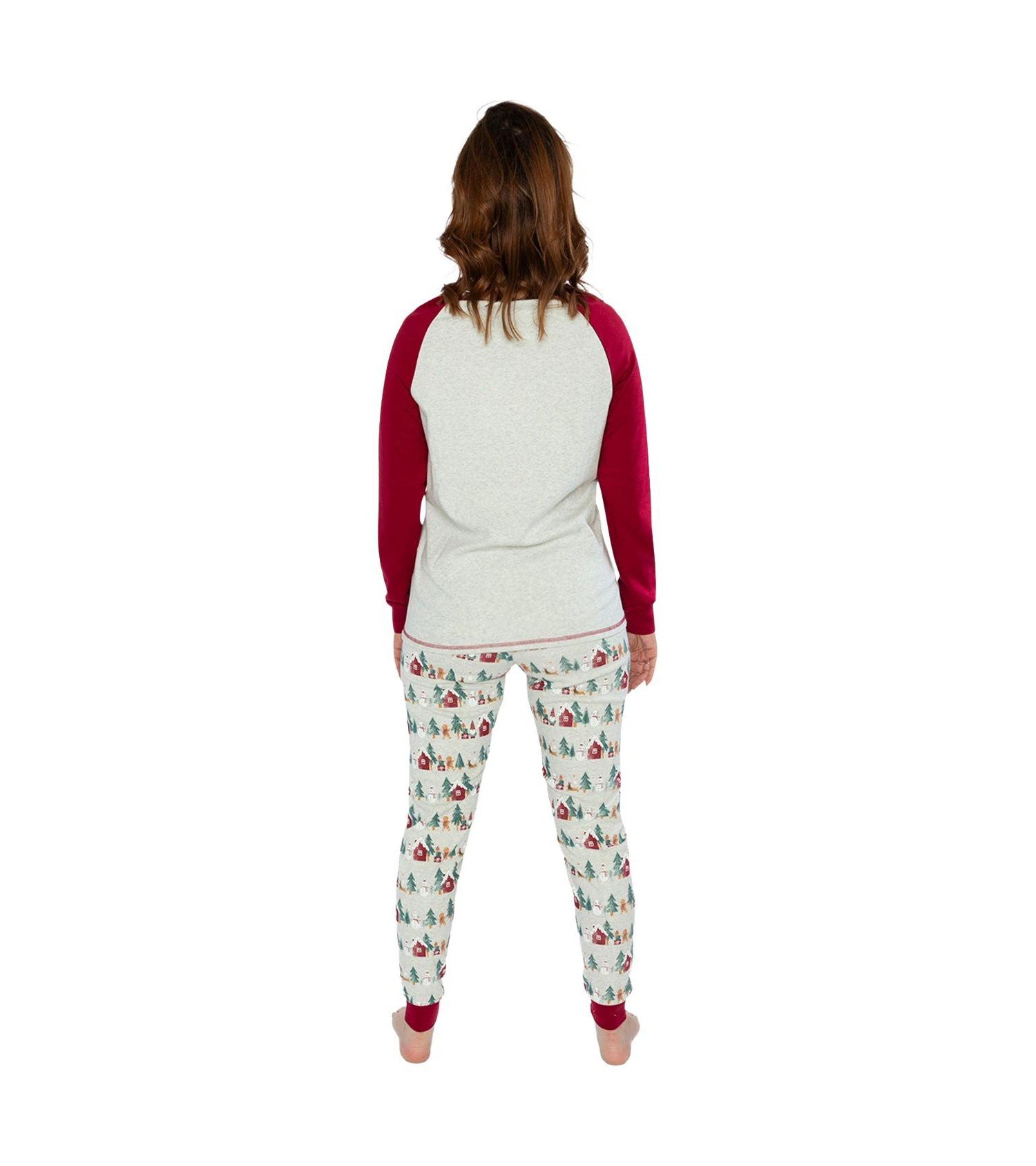 Women's Two Piece Christmas Pajama Set Holiday Print