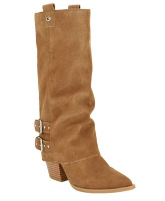 Women's Nianna Western Mid Calf Fold Over Boot