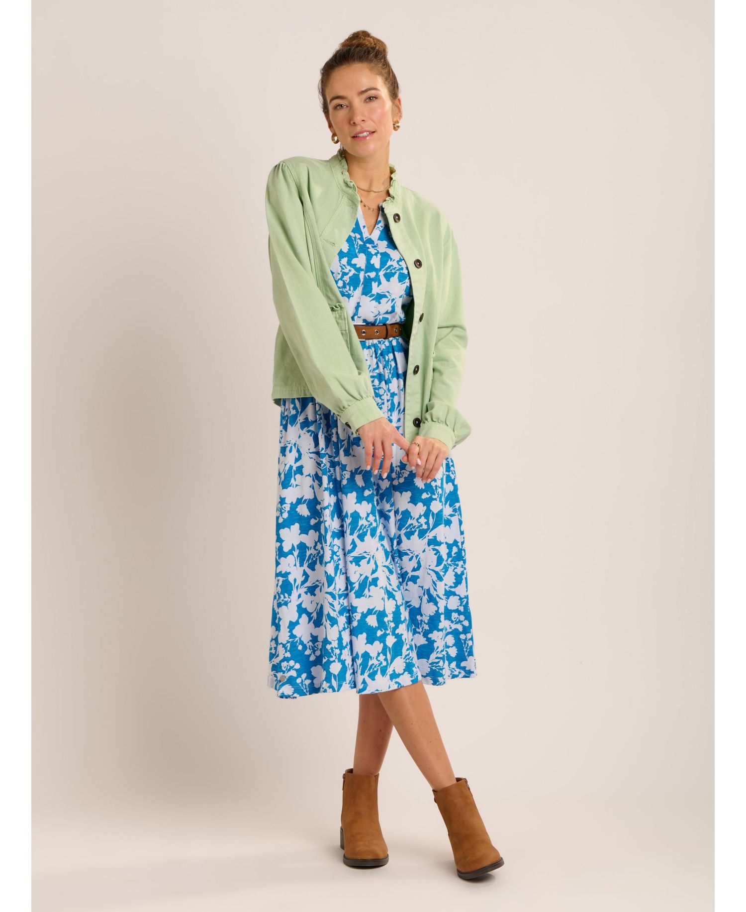 Women's Ranieli Floral Print Midi Dress