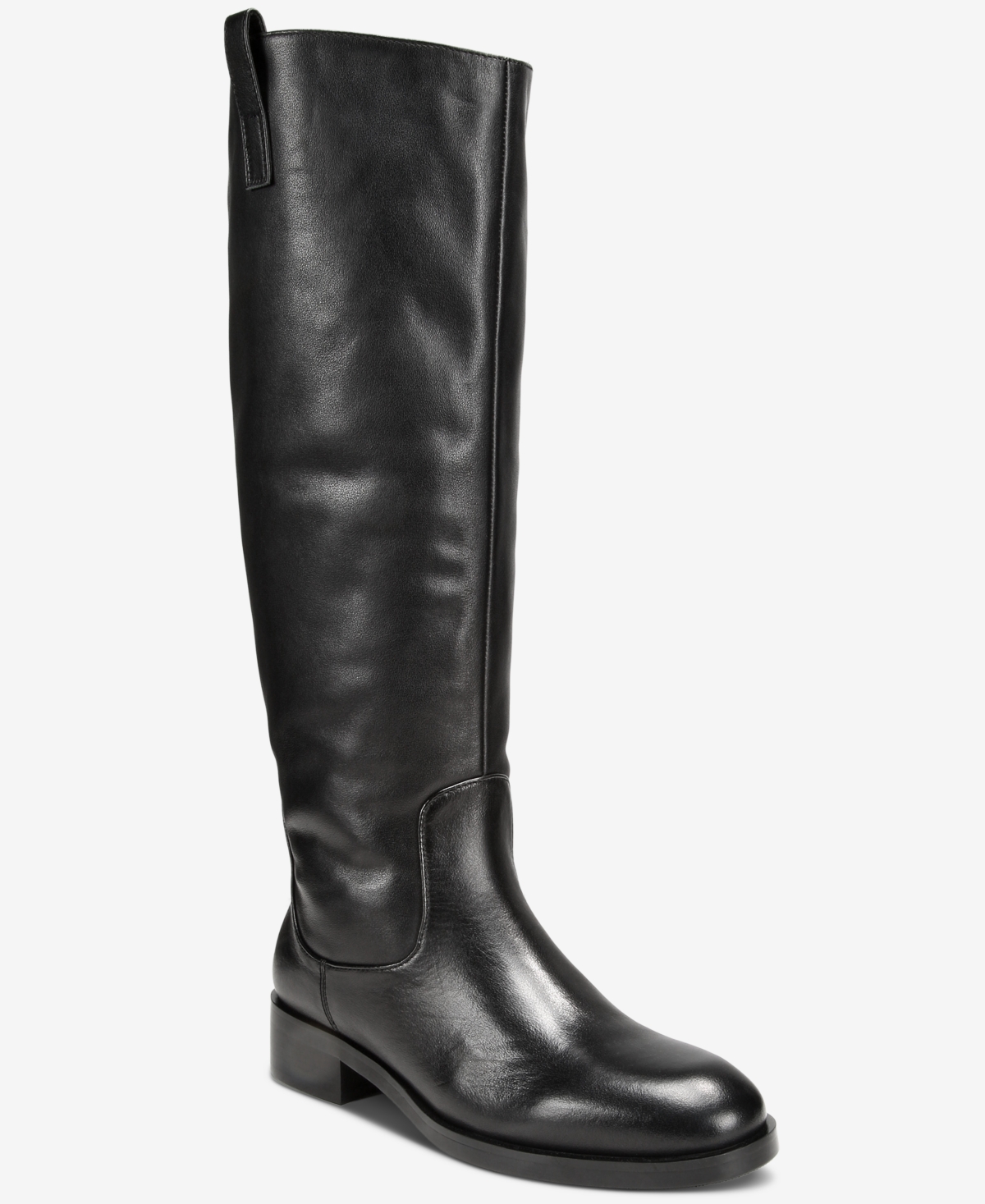 B By Black Suede Studio Women's Ride Knee High Riding Boots - Black