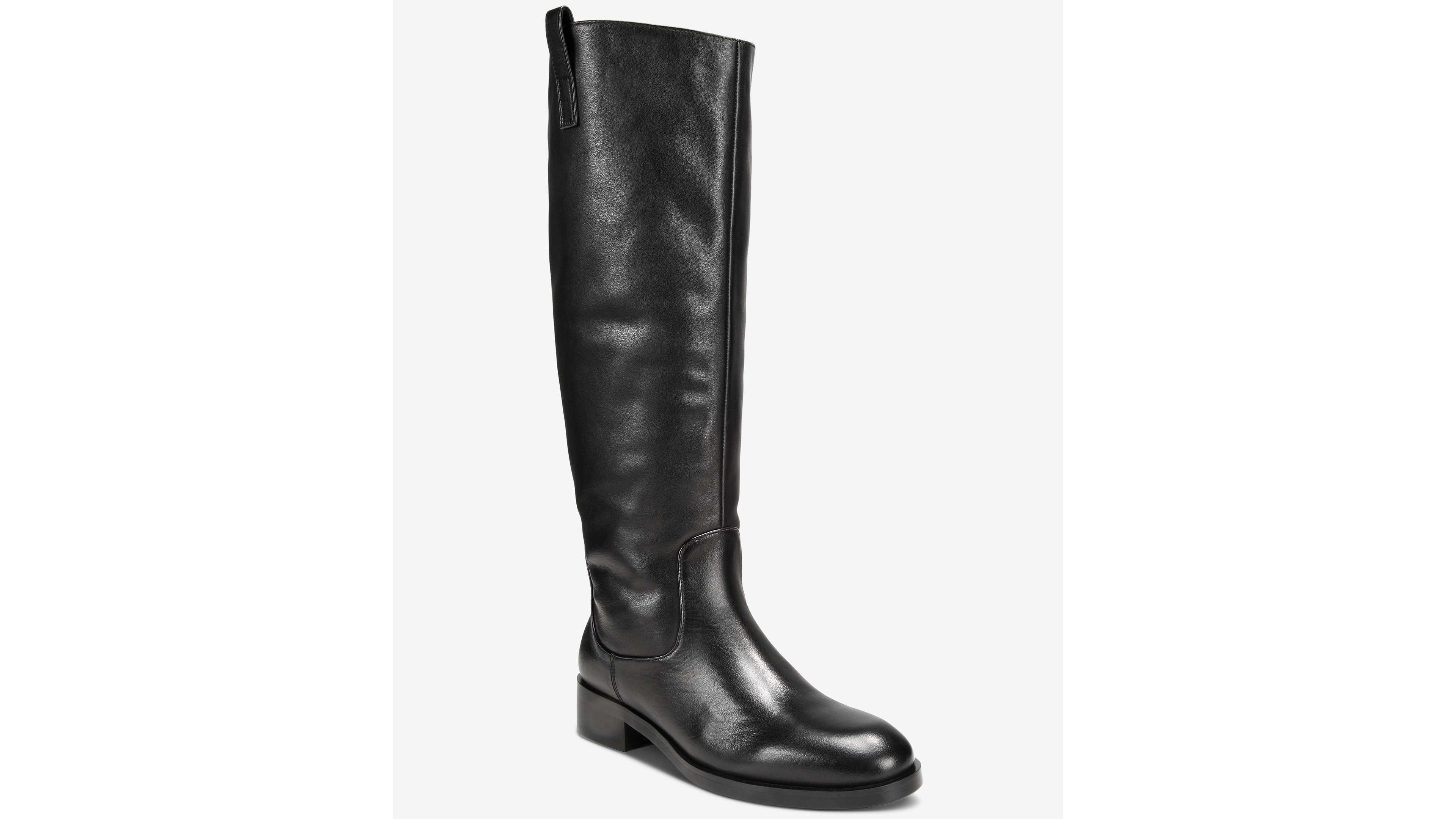 B By Black Suede Studio Women's Ride Knee High Riding Boots