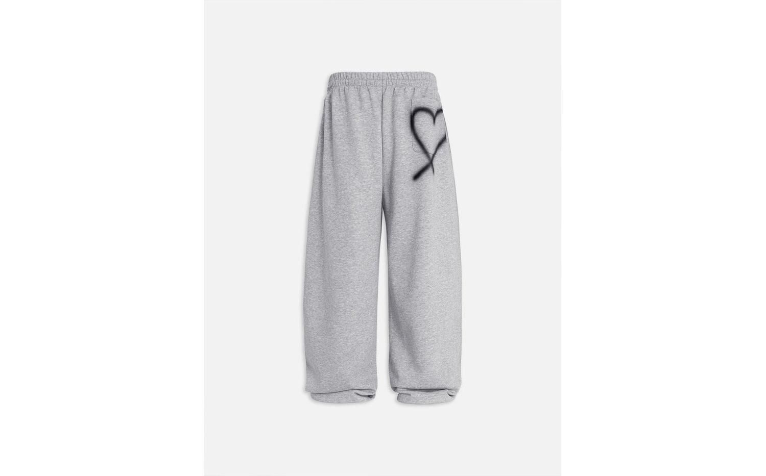 Women's Graffiti Heart Baggy Sweatpants