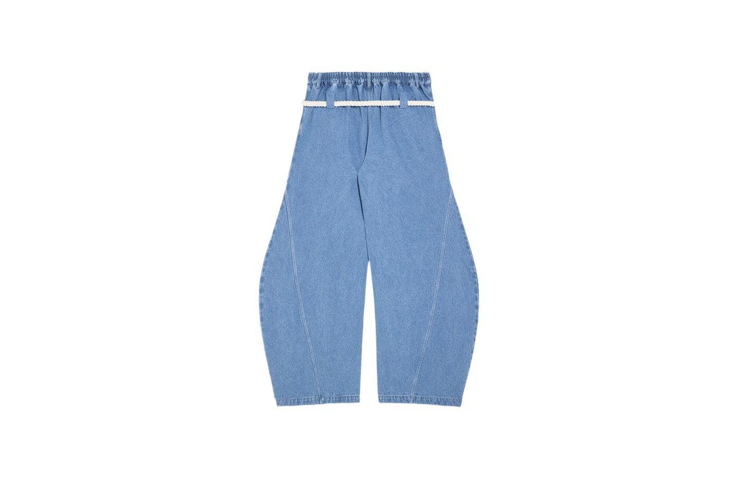 Мужские джинсы AELFRIC EDEN Super Baggy Barrel, цвет: Светлый синий — фото 5