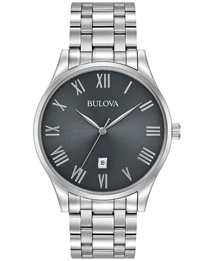 Bulova - Men's Stainless Steel Bracelet Watch 40mm 96B261
