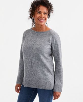 Women's Luxsoft Seamfront Boatneck Tunic Sweater