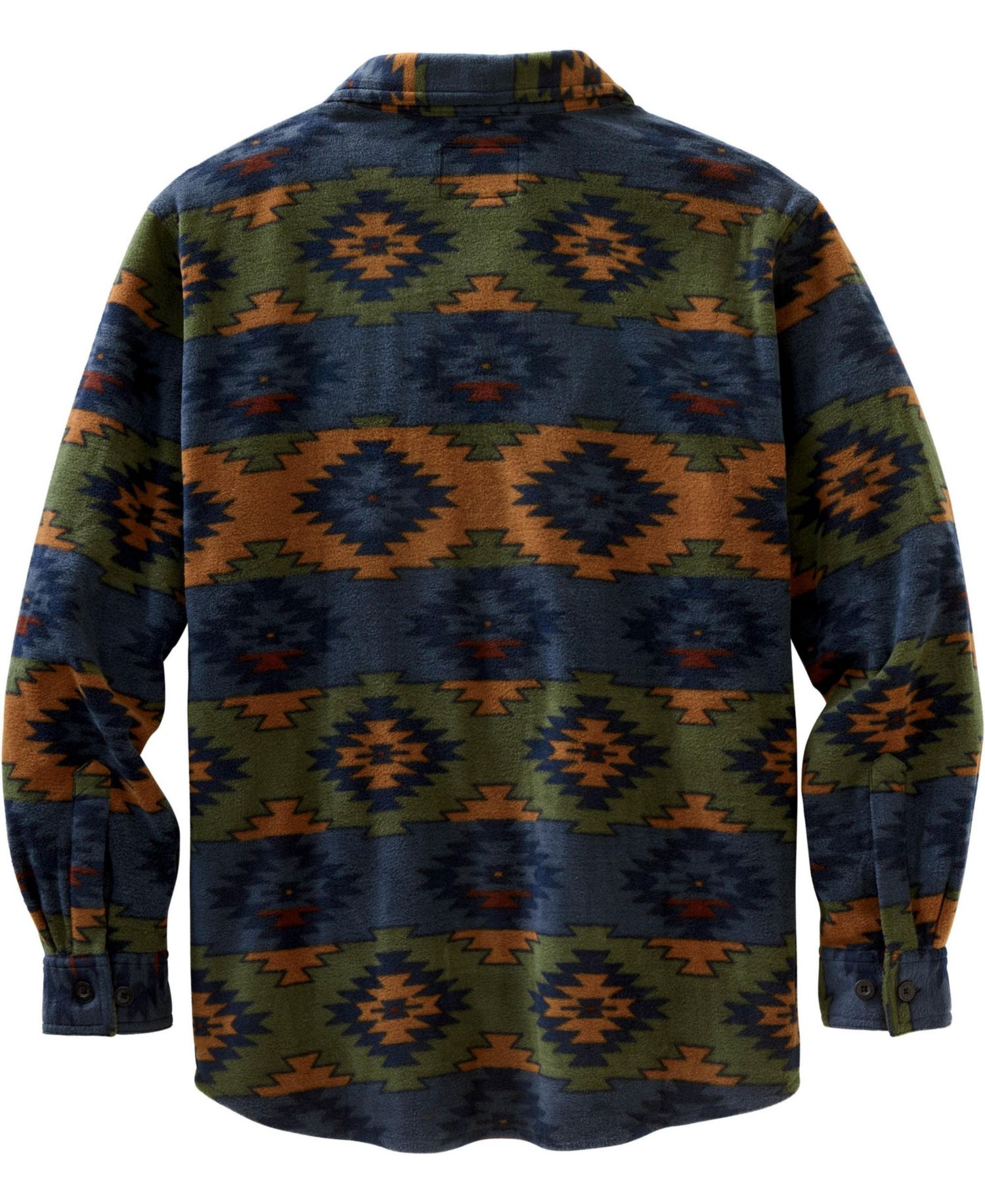 Men's Heavyweight Navigator Fleece Long Sleeve Button Up Shirt