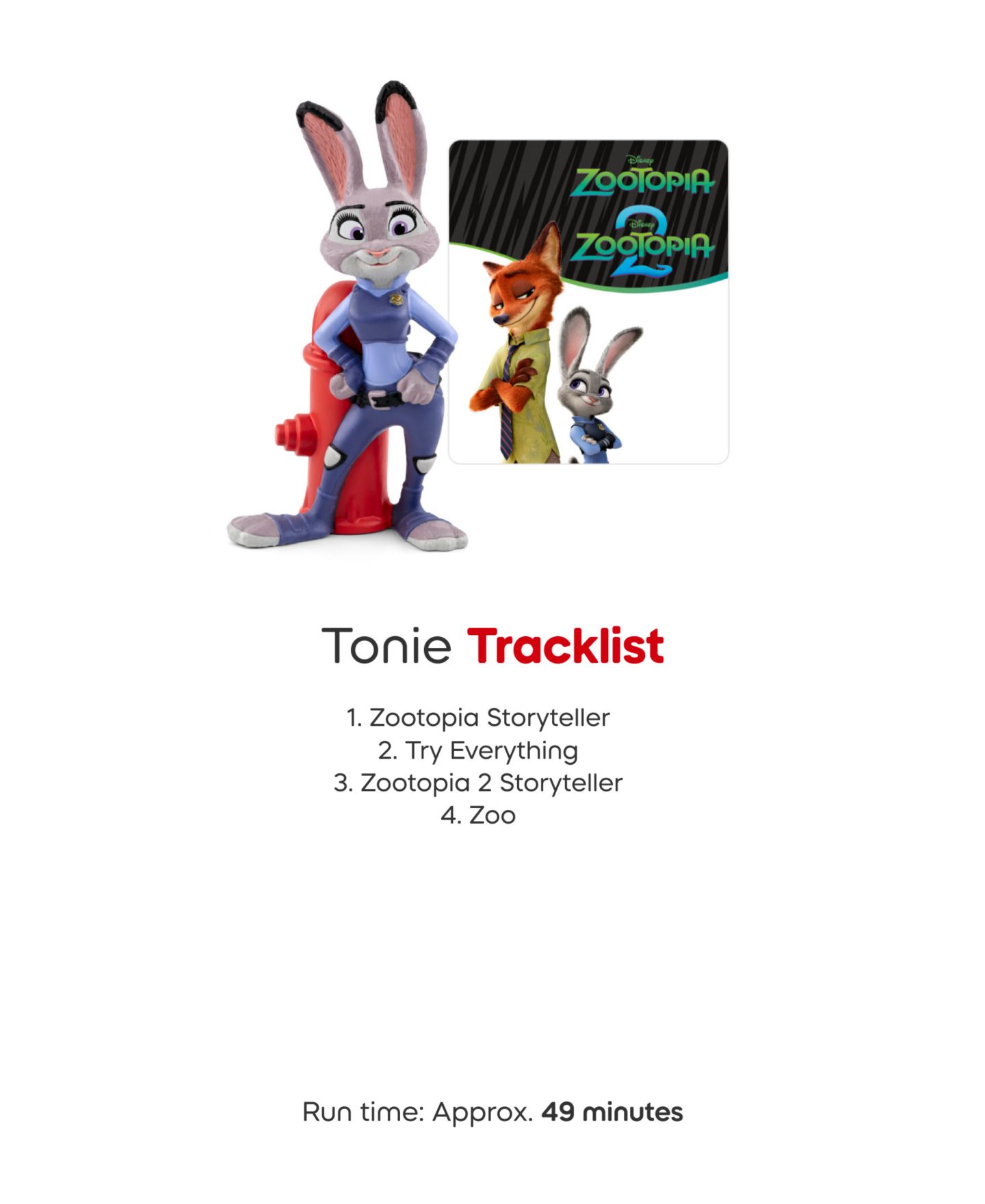 Детская фигурка Tonies Disney Zootopia Tonie Teamwork and Problem-Solving Figurine — фото 6