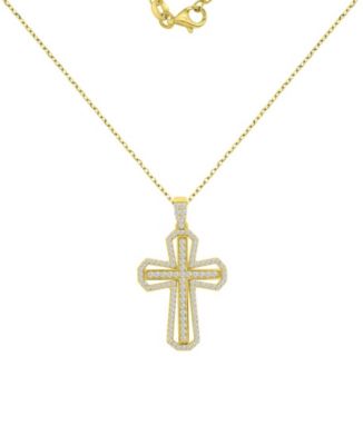 14k Gold-Plated Daily Wear Cross Necklace