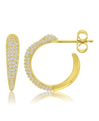 14k Gold-Plated Polished Casual Hoop Earrings