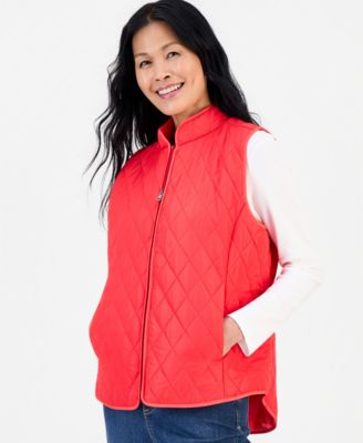 Women's Quilted Mock-Neck Vest