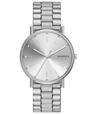 Men's Signatur Quartz Three-Hand Silver Stainless Steel Watch 40mm