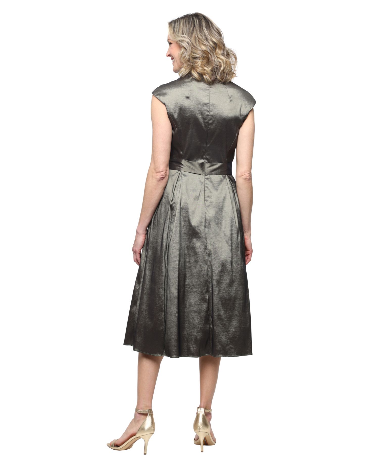 Women's Belted A-Line Dress
