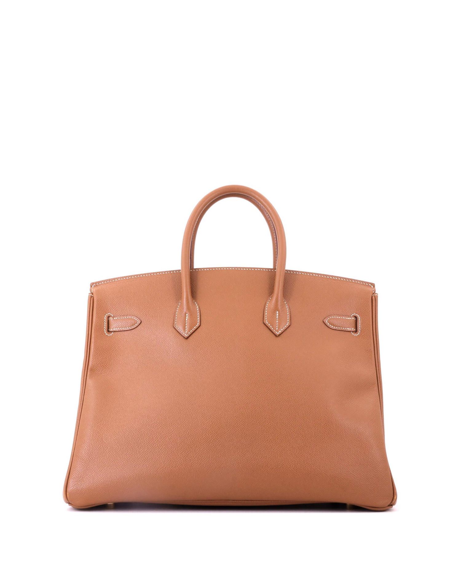 Pre-Owned Hermes Birkin 35 Handbag Brown Courchevel with Gold Hardware