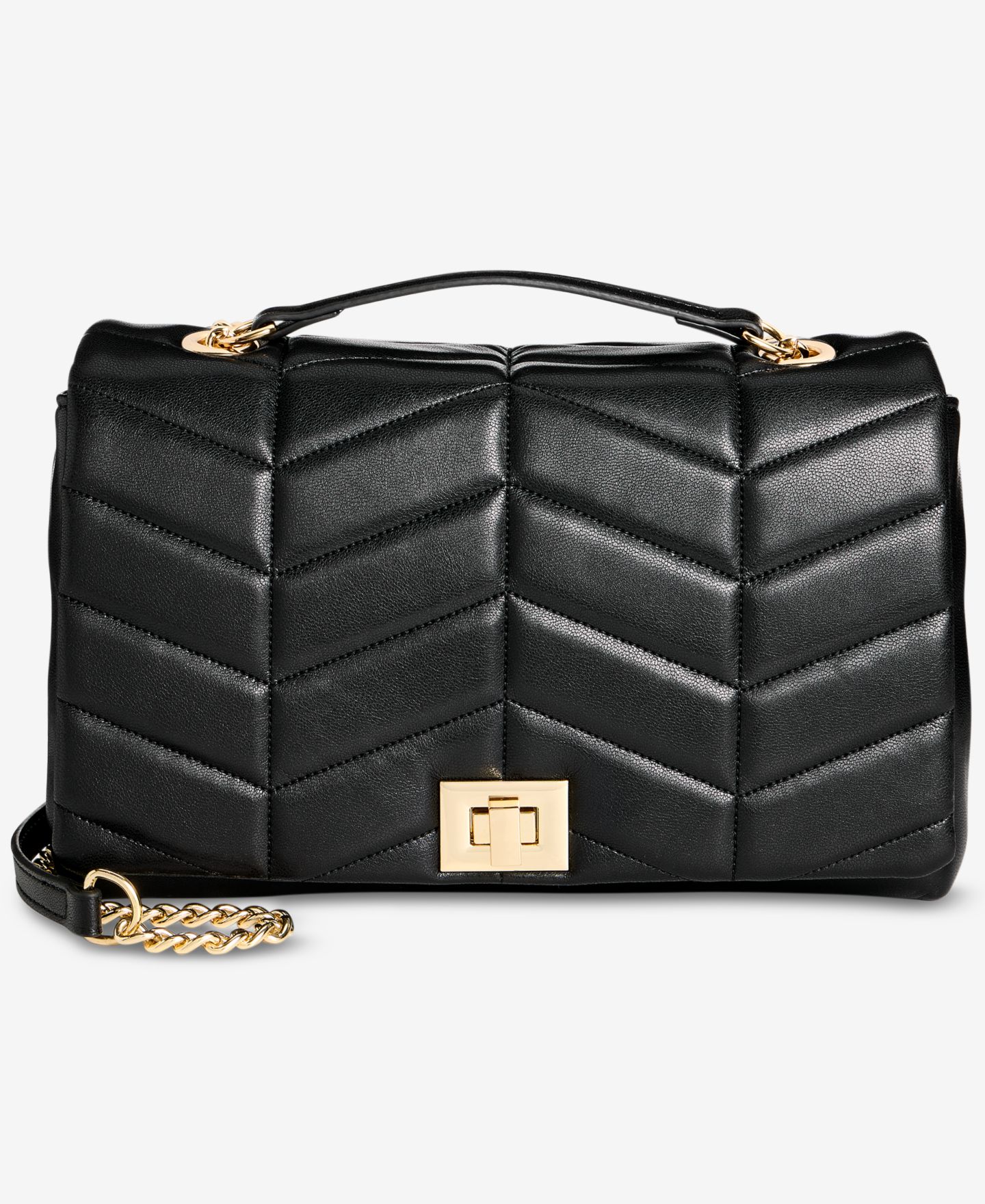 Женская сумка I.N.C. International Concepts Soft Ajae Solid Quilted Shoulder, цвет: Чёрный — фото 1
