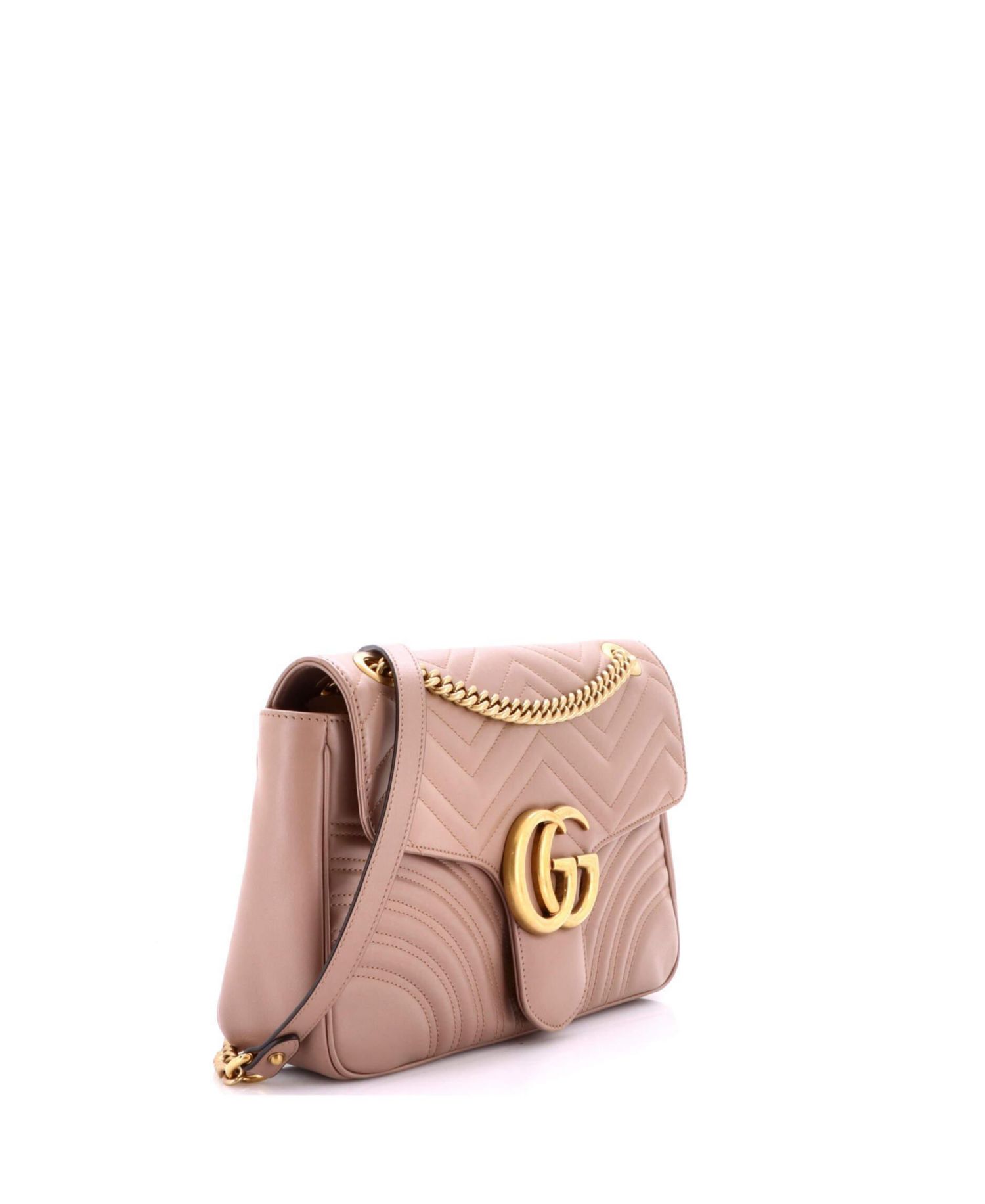 Medium GG Marmont Flap Bag Matelasse Leather
